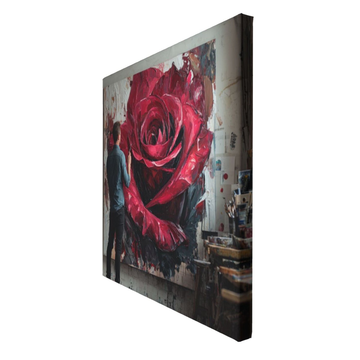 12×12 Inch Canvas Frameless Decorative Painting of Art Creation Scene - Immersive Art - Atmosphere Home Wall Art