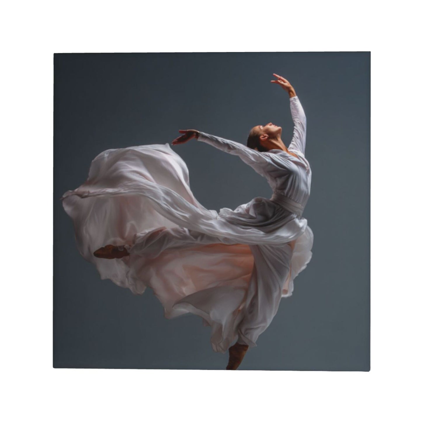 12×12 Inch Canvas Frameless Decorative Painting of Dance Art - Dynamic Dance Posture Wall Art for Living Room & Bedroom