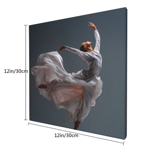 12×12 Inch Canvas Frameless Decorative Painting of Dance Art - Dynamic Dance Posture Wall Art for Living Room & Bedroom