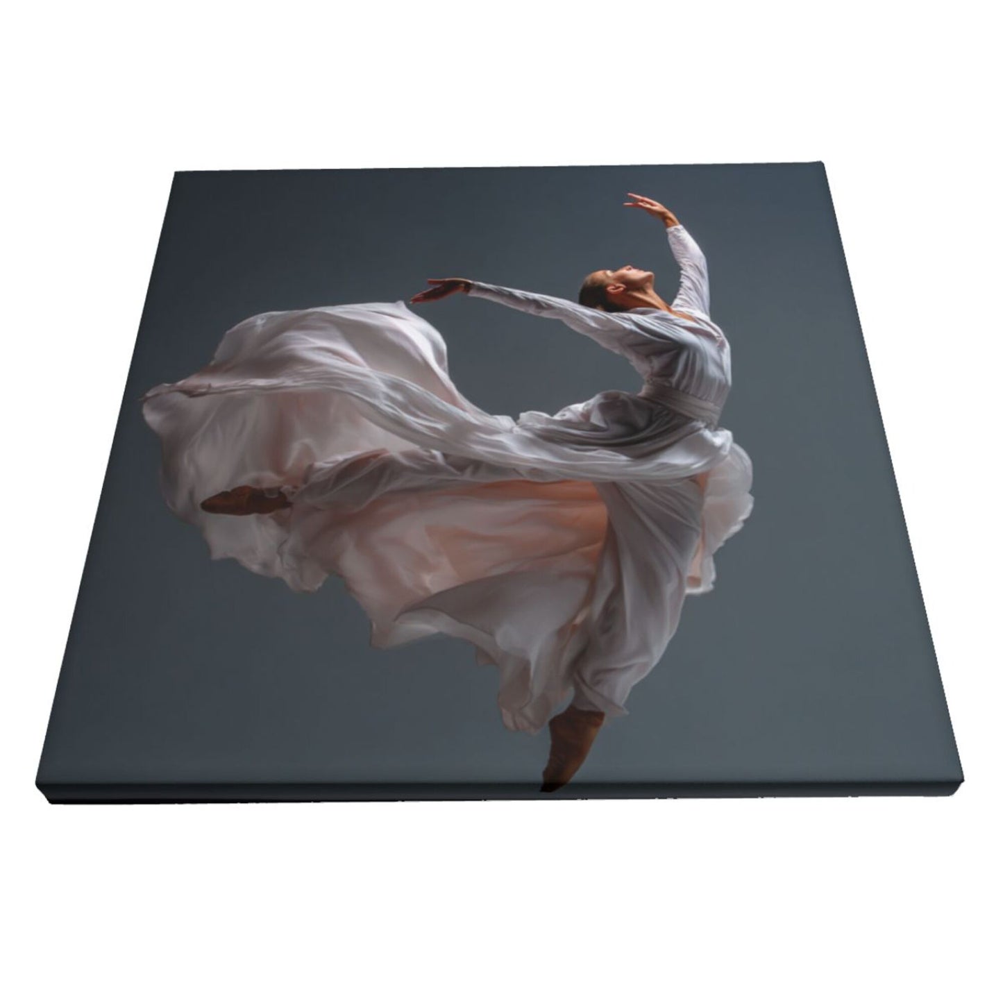 12×12 Inch Canvas Frameless Decorative Painting of Dance Art - Dynamic Dance Posture Wall Art for Living Room & Bedroom
