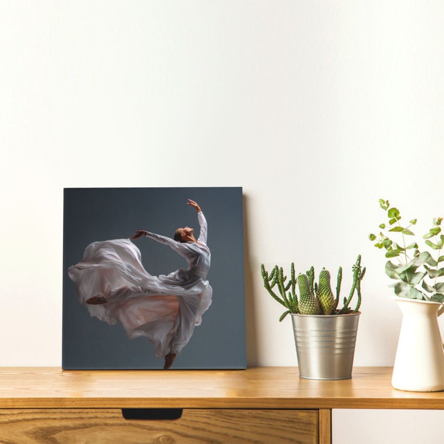 12×12 Inch Canvas Frameless Decorative Painting of Dance Art - Dynamic Dance Posture Wall Art for Living Room & Bedroom