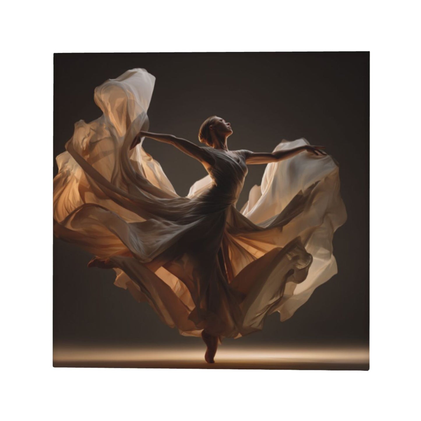 12×12 Inch Light - and - Shadow Dancer High - Quality Canvas Frameless Decorative Painting - Artistic Atmosphere Home Wall Art