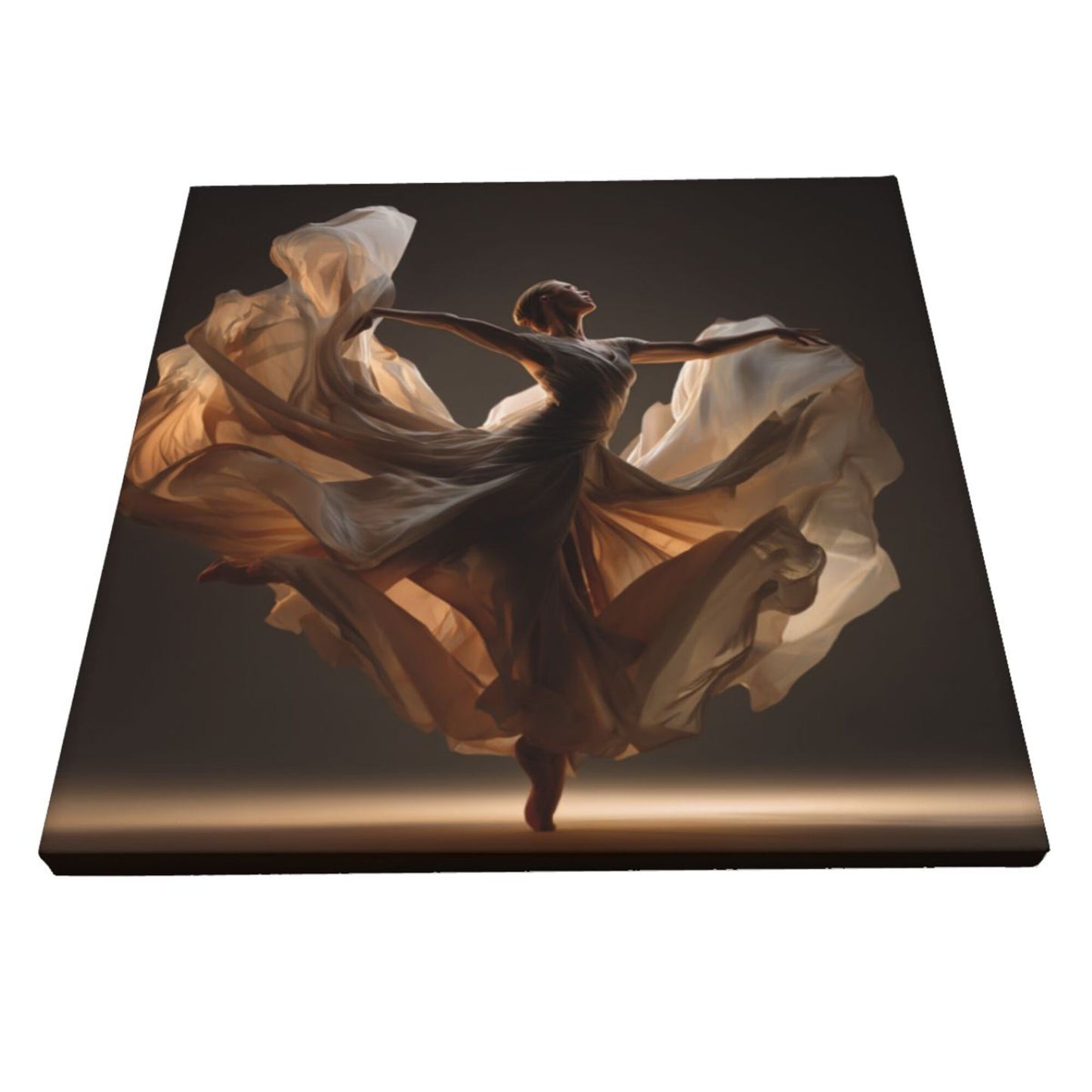 12×12 Inch Light - and - Shadow Dancer High - Quality Canvas Frameless Decorative Painting - Artistic Atmosphere Home Wall Art
