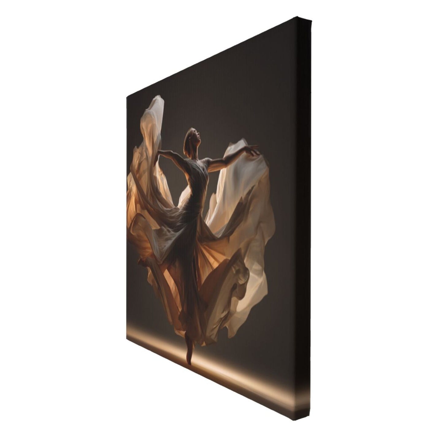 12×12 Inch Light - and - Shadow Dancer High - Quality Canvas Frameless Decorative Painting - Artistic Atmosphere Home Wall Art