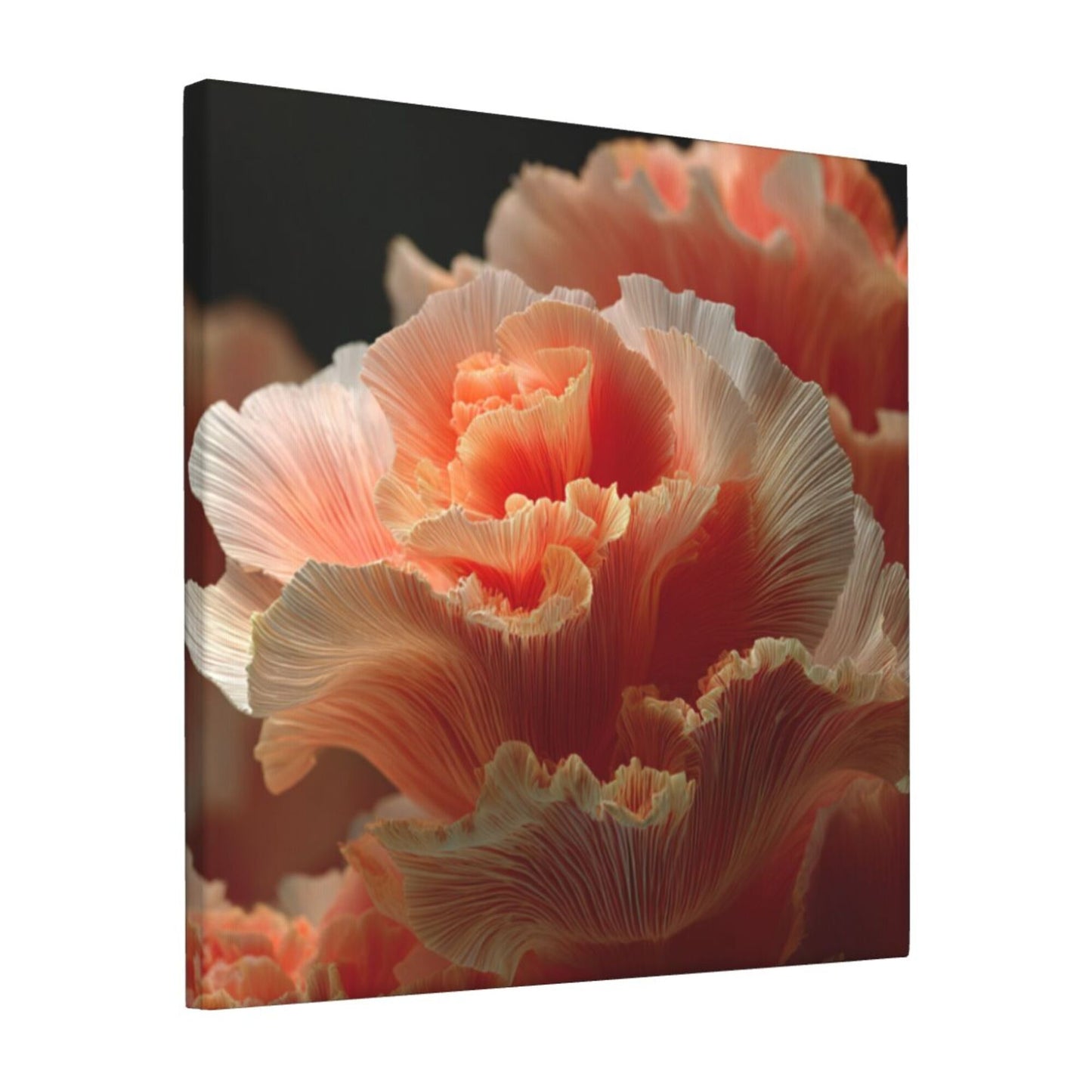 12×12 Inch Soft Gradient Petal High - Quality Canvas Frameless Decorative Painting - Romantic Floral Art Home Wall Decor