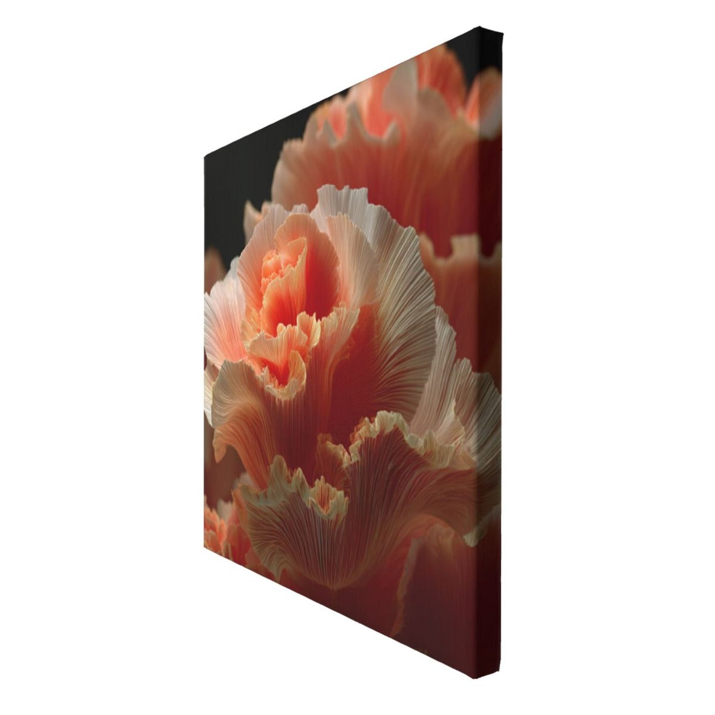 12×12 Inch Soft Gradient Petal High - Quality Canvas Frameless Decorative Painting - Romantic Floral Art Home Wall Decor