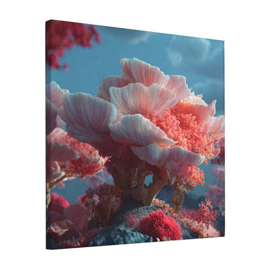 12×12 Inch Dreamy Ocean Coral High - Quality Canvas Frameless Decorative Painting - Underwater Art Home Wall Decor